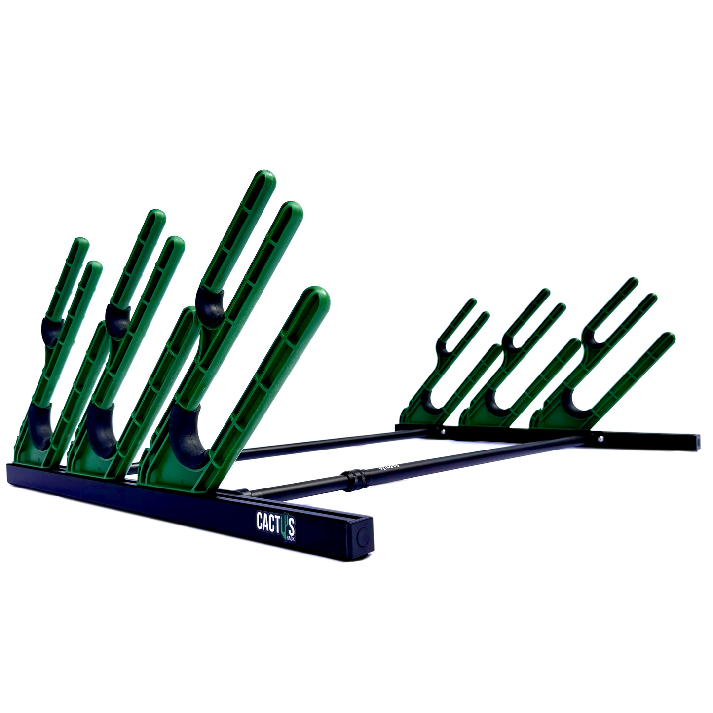 Cactus Rack holding skis for cargo roof box