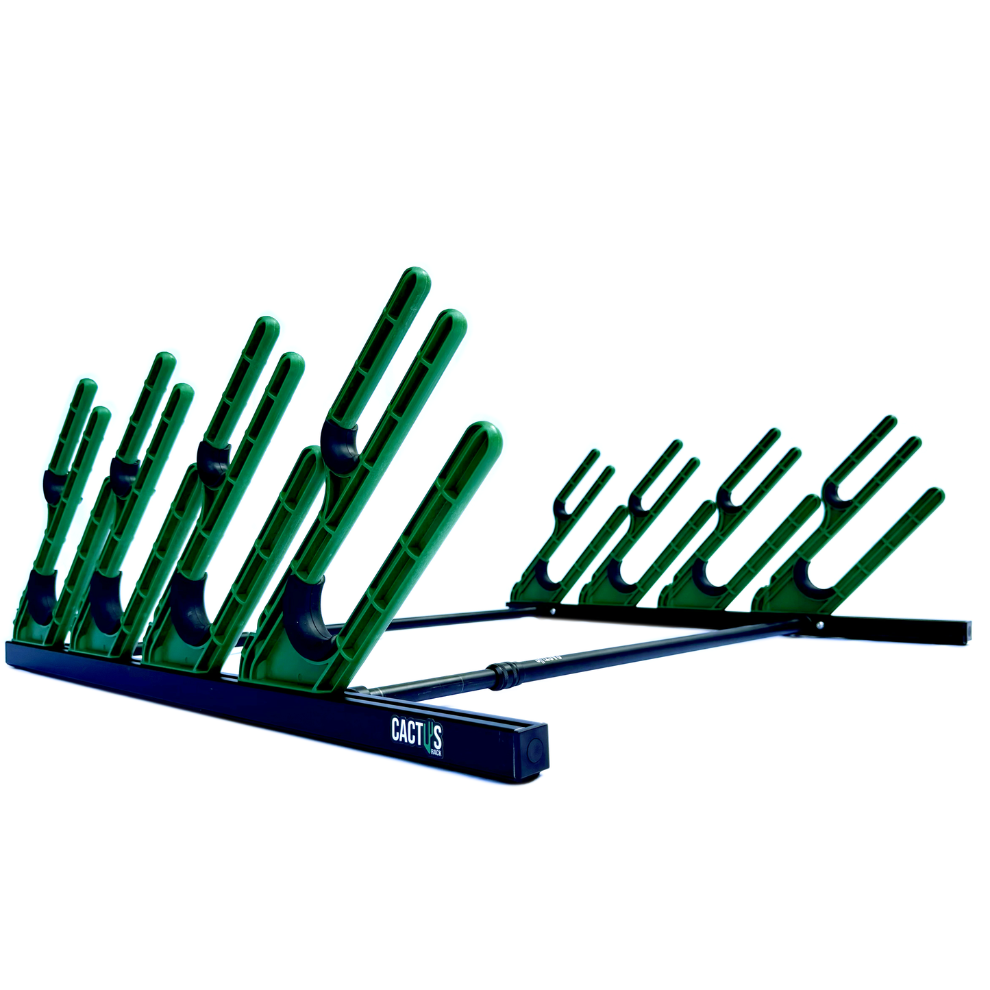 Cactus Rack holding skis for cargo roof box