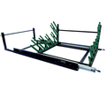 Cactus Rack holding skis for pickup truck bed with sliding base